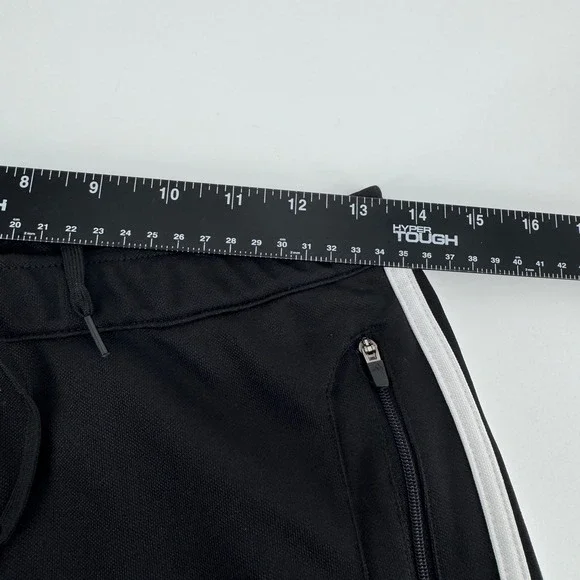 Adidas Climalite Womens Medium Black White Stripe Athletic Track Pants Joggers - Picture 9 of 10